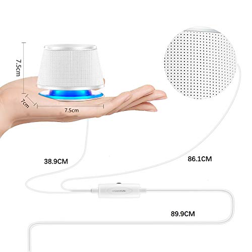 Sanyun SW102 Computer Speakers for Desktop PC Laptop, 2.0 USB Powered | Dual Passive Radiators, Punchy Bass, 3.5mm AUX for Audio, In-Line Volume Control, Plug and Play, Space-Saving (Pair, White) - color: White