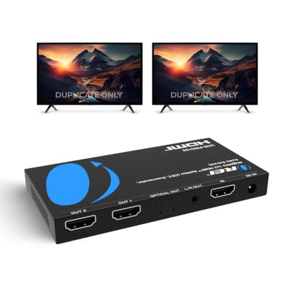 OREI 1x2 HDMI™ Splitter 4K@60Hz Audio Extract, CEC, Downscaler, HDCP 2.3 | OREI 1x2 HDMI Splitter 4K@60Hz Audio Extract With CEC, Downscaler, HDCP 2.3 - style: 1 x 2 HDMI Splitter