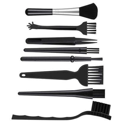8 Pcs Mini Keyboard Cleaning Brushes Kit, Anti Static Electronic Dust Cleaning Brushes with PP Handle and Nylon Bristles, Keyboards Cleanings Brush for Computer Keyboard and Small Spaces
