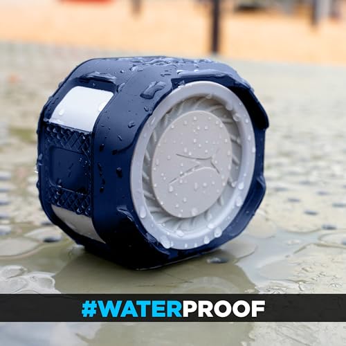 Altec Lansing HYDRATREK Magnetic Bluetooth Speaker, Waterproof IP67, Portable Speaker, True Wireless Pairing, USB-C Quick Charge, 3.7V 400mAh Battery, Voice Assistant, Perfect for Any Adventure - color: Periwinkle Blue/White