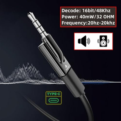 chenyang 2 Pack USB C to 3.5mm Headphone Plug/Jack Adapter Support Hi-Res 16bits 48KHz HiFi Sound Quality with DAC Chip - style: HiFi 48kHz/16bit USB C Female