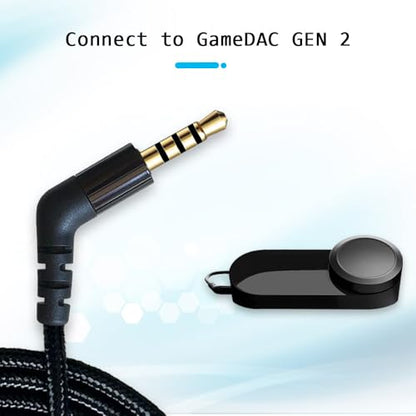 QJYTH Replacement 1.5 m Cable Compatible with Arctis Nova Pro / 7 Headset | Compatible with SteelSeries Arctis Nova Pro / 7 Headset (1.5m, Black) - size: 4.92ft