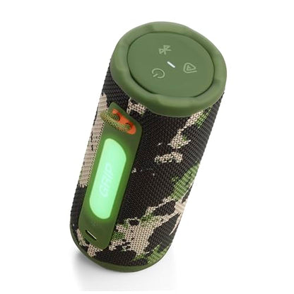 JBL Grip Portable Bluetooth Speaker, Waterproof, Ambient Light - Squad | Up to 14 Hr Playtime, AI Sound Boost, IP68 Waterproof And Dustproof, Drop-Proof, App Control, Ideal For Outdoor And Travel - color: Squad