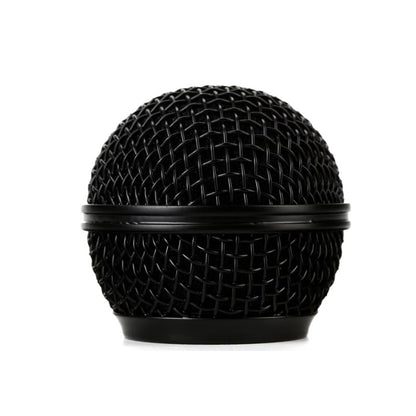 Microphone Head Replace, Steel Mesh Mic Grille Heads, Grille Mic Ball Replacement with Inner Foam, Fits for SM58 (Black, 1 pcs) - color: Black, size: 1 pcs
