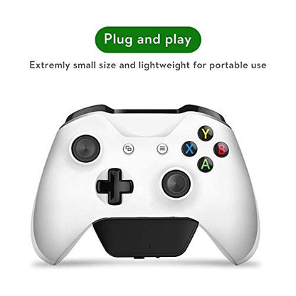 Uberwith Bluetooth Transmitter Dongle for Xbox Controllers - Stereo Audio Adapter Compatible with Wireless Headphones, Speakers, Airpods - Low Latency
