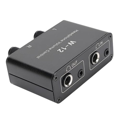 Bewinner 3.5mm 6.35mm Stereo Volume Controller, Stereo Audio Volume Attenuator, 1/4 Inch 1/8 Inch Mini Inline Headphone Attenuator Vol Control Knob