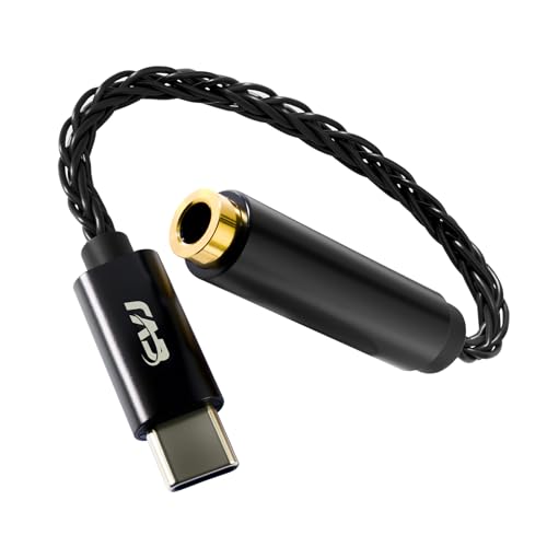 CVJ USB C to 3.5mm Audio Adapter, USB C to Aux with CX31993 DAC Chip