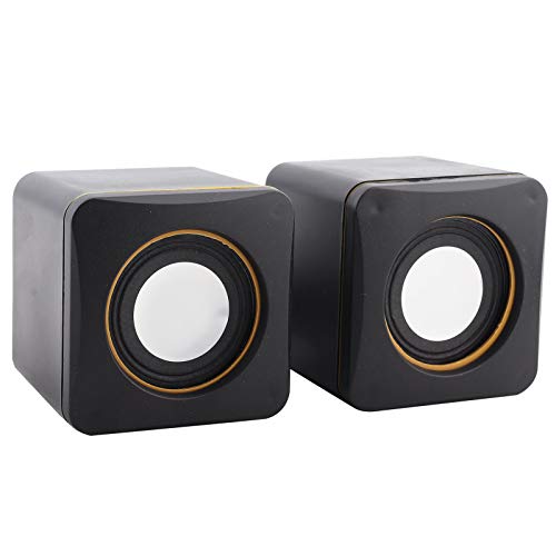 Hilitand Computer Speakers for Desktop PC, Laptop, USB Powered External Stereo Speaker, Volume, Rich Bass, 3.5 mm Audio Plug to Notebook, Desktop(#1)