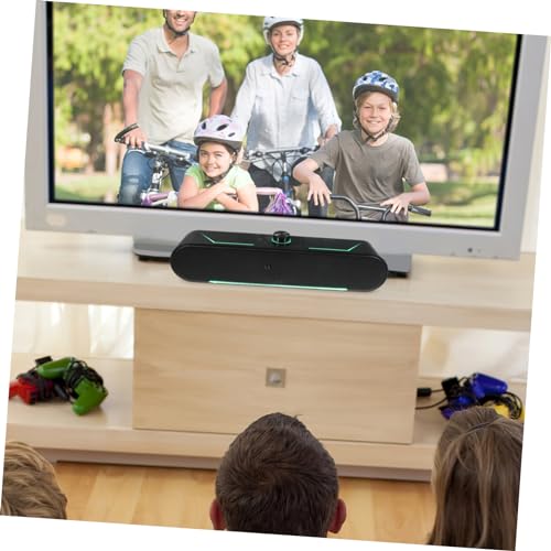 balacoo Desktop Soundbar Speaker for Computer, Slim LED Light Bar