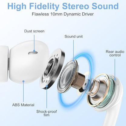 USB C Wired Headphones Earbuds for Samsung Galaxy S26 Ultra S26 S25 S24 S23 | Wired Earphone with Microphone Corded Earbuds Audifonos In-Ear Buds for Google Pixel 10 Pro Fold 10 Pro 10 XL 10A 9A 9 8 7 6