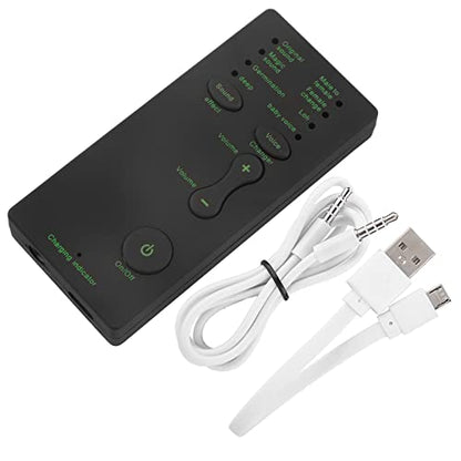 Portable Mini Voice Changer Live Broadcast Sound Card for Mobile Phone PC p0 s4 ps 5 and More , External Sound Card , No Drivers Needed , External Sound Card Audio Card Audio Card Live Card Phone Card