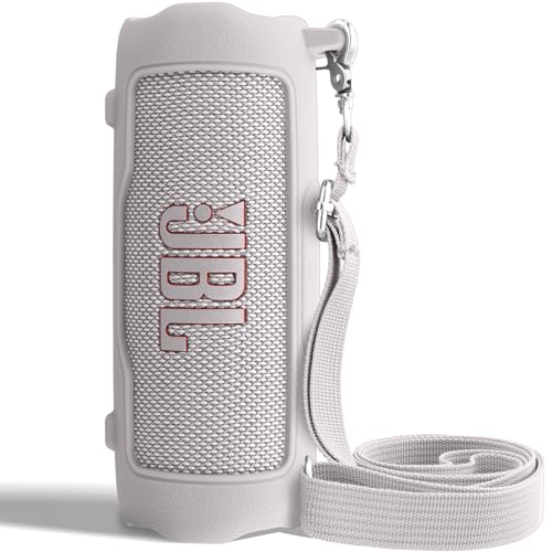 Silicone Cover for JBL Flip 7 Portable Speaker | Scratch-resistant, Unhindered Sound, Silicone Construction, Portable Carrying Silicone Cover, White Silicone Cover - color: White Cover