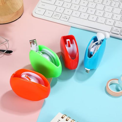 Toyvian Retractable Cord Organizer, 4pcs Cable Winder for Earphones | Portable Cable Management Tool for Headphones, USB Cords and Small Wires Keeps Neat and Tangle-Free