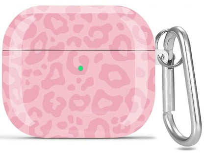 Cute Airpods 4/5 Gen Case Hard Cover Women Girl 2024/2026 - Pink Leopard - color: Pink Leopard, size: For Airpods 4/5