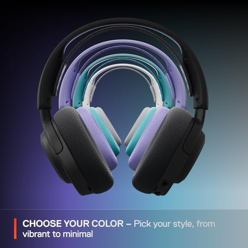 SteelSeries Arctis Nova 3P Wireless Multi-Platform Gaming Headset — Mobile App Control — 40 HR Battery — Neodymium Magnetic Drivers — 2.4GHz/Bluetooth — PS5, PS4, PC, Switch, Mobile — White - color: White, style: PlayStation|Switch|PC