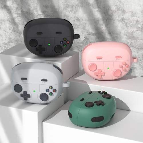 Silicone Case Compatible with Bose Ultra Open Earbuds with Cleaning Kit, Cute Game Design Soft Protective Cover Compatible with Bose Open Ear Cover - color: Green