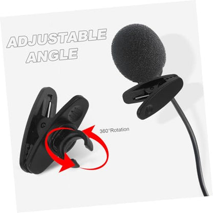 10pcs Black Mic Clip Holder for 10mm Shirt Use