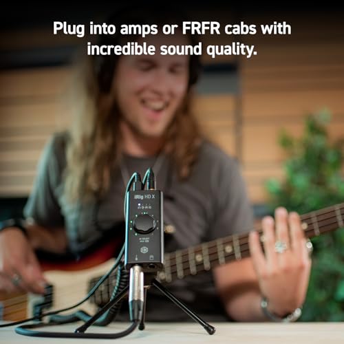IK Multimedia iRig HD X Guitar Audio Interface - 96 kHz Music Recording, 24-bit, For iPhone, iPad, Mac, iOS, And PC With Lightning Cable, USB-C, Guitar Accessories, Recording Studio Equipment - size: iRig HD X
