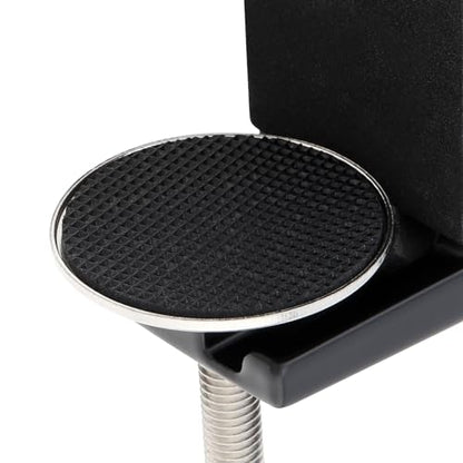 RTNLIT Desk Lamp Clamp, 0.49in/12.5mm 4 Hole Metal Table Mounting Clamp | Universal C Clamp for Magnifying Light/Microphone/Boom Scissor Arm, Fits up to 2-1/2 inches Desktop Thickness - color: Black