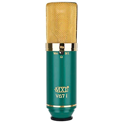 MXL V67I FET Condenser Microphone | Microphone w/ Dual-Sided Capsule Tuned for Warm and Bright Voicing - style: MXL V67I