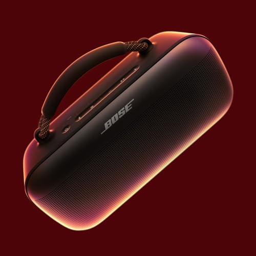 Bose SoundLink Max Bluetooth Speaker - Portable Wireless Party Speaker, IP67 Waterproof, Rope Handle, Up to 20 Hours of Playtime, USB-C, Built-in 3.5mm AUX Input, Black - color: Black