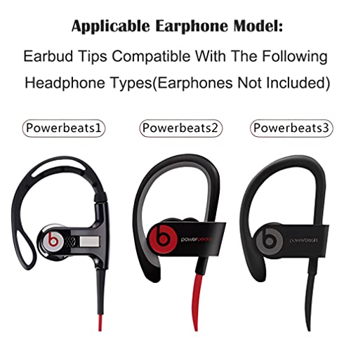 Ear Tips Earbud Tips Earbud Replacement Tips Replacement Earbud Tips Ear Tips For Earbuds Earbud Covers Silicone Tips Compatible With Powerbeats 1 2 3 Wireless Beats By Dre Headphones,4 Pairs (Yellow)