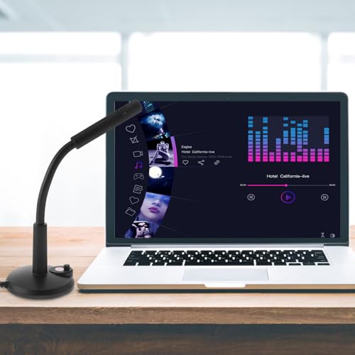 VALICLUD Computer Microphone for Game Voice Chat and Singing Black