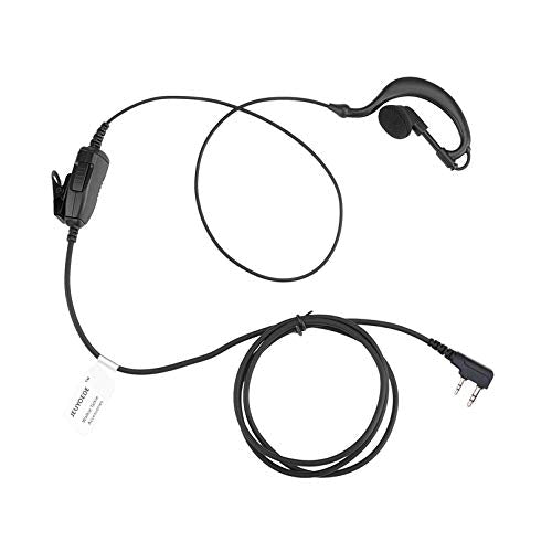 TK-2312 G Shape Single Wire Headset Surveillance Earpiece Mic Compatible with Kenwood Walkie Talkie TK-3101 TK-2312 Two Way Radio - style: G type