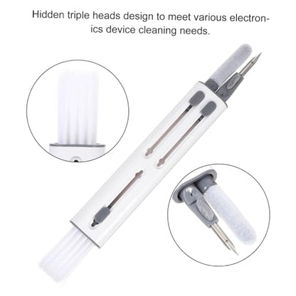 Earphone Cleaning Brush Kit with Hidden Triple Heads, Plastic