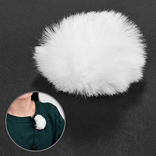 Lapel Mic Windscreen, Portable Audio Furry Wind Muff Outdoor Microphones Comfortable Soft Lavalier(Grey) - color: Grey