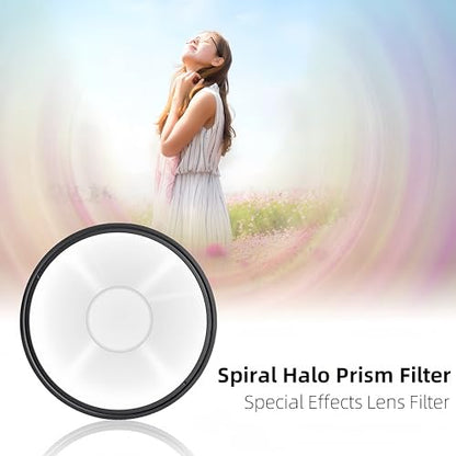 GREEN.L 67mm Spiral Halo Camera Lens Filter Halo Swirl Filter - size: 67mm, style: Spiral Halo Filter
