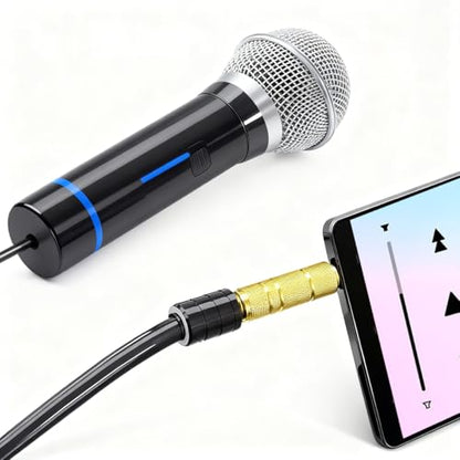 4 Pack Audio Adapter Kit, Headphone Jack Adapter 1/8" Male to 1/4" Female & 1/4" Male to 1/8" Female + 3.5mm to 2.5mm & 2.5mm to 3.5mm Adapter, Stereo Jack Converter for Headphone,Guitar Amplifier,Mic