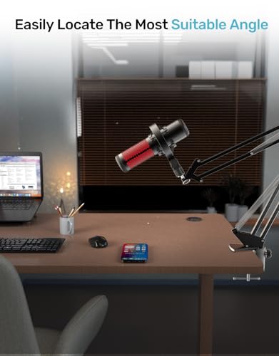 Custom Built for HyperX Quadcast Shock Mount with 5/8" 3/8" 1/4" Adapters | Metal Outer Ring, Anti-Vibration Suspension, Improves Sound Quality, Fits Mic Stand & Boom Arm, for Podcast, Gaming - size: HyperX Quadcast Shock Mount