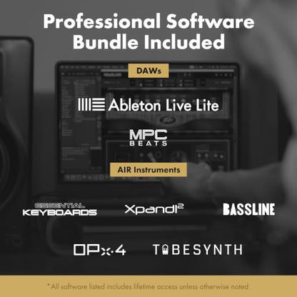 M-AUDIO M-Track Duo HD USB-C Audio Interface | 2 XLR/TRS Inputs, 2 TRS Outputs, 24-Bit/192kHz, Software Suite, for Production and Recording - size: HD Audio Interface, style: Interface Only