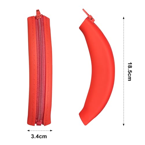 Replacement WH-1000XM4 Silicone Headband Cover Compatible with Sony WH-1000XM4, WH-1000XM3, WH-CH720N, WH-XB910N Headphones, Sweatproof & Washable Headband Cover Accessories (Red) - color: Red