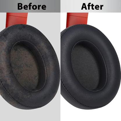 Studio 2/3 Replacement Earpads Ear Pads Cushion Cover Compatible with Studio 2.0 Wired/Wireless & Studio 3.0 B0500 B0501 Over-Ear Headphones (Titanium Gray) | Soft Protein Leather & Memory Foam Earpad Replacement, Ear Cushions Fit Studio3 & Studio2, Repla