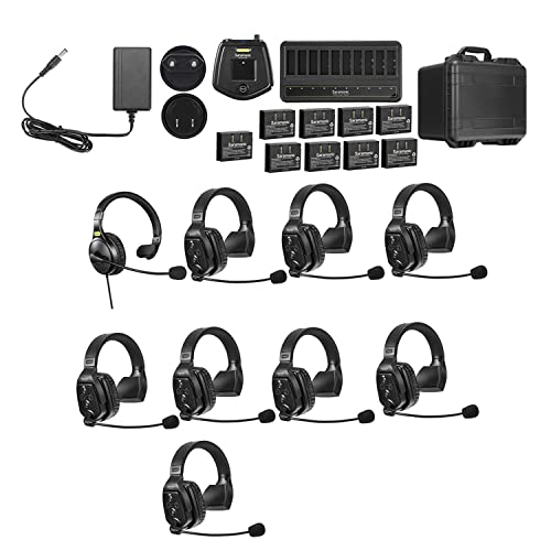 Saramonic WITALK-WT9S 9-Person 1.9GHz Wireless Intercom System - size: 9-Person Single-Ear System
