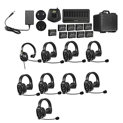 Saramonic WITALK-WT9S 9-Person 1.9GHz Wireless Intercom System - size: 9-Person Single-Ear System