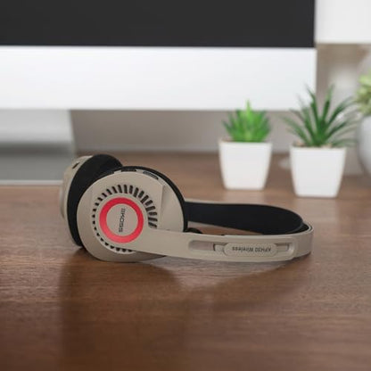 Koss KPH30 Wireless Bluetooth Retro Style On-Ear Headphones, Rhythm Beige | 20+ Hour Battery Life, USB-C Charging, Microphone - color: Rhythm Beige