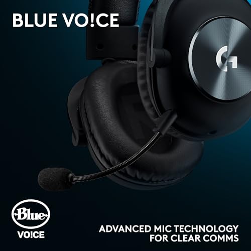 Logitech G PRO X SE Wired Gaming Headset - Black | Blue VO!CE Detachable Boom Mic, DTS 7.1, 50 mm Drivers, USB/3.5mm Aux, USB DAC Included for PC - size: Wired, style: Special Edition