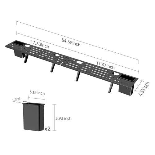 CABTE Adjustable Steel TV Top Shelf for Soundbar, Soundbar Stand | No Drilling Universal Soundbar Mount ,Game Console, Cable Box, Router Shelves (34.65 x 4.33 inch) - style: 34.65 x 4.33 inch