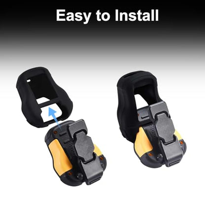CYBERGUYS Silicone Case for DEWALT Wearable Bluetooth Speaker, Durable | Shock-Proof Non-Slip Protective Cover for DEWALT Mini Speaker w/Lanyard, Small Lightweight and Easy-to-Install Sleeve - color: Black