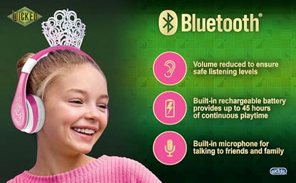 Wicked Glinda Bluetooth Headphones for Kids, Wireless Headphones for School, Home or Travel - color: Wicked Glinda