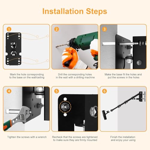 Microphone-Ceiling-Holder,Telescoping Mic Wall-Mount Boom Arm for Blue Yeti USB Nano Snowball and Logitech G Yeti-Orb,Yeti GX Microphones Gaming Podcast Streaming