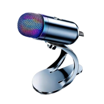 USB Condenser Microphone, Podcast Microphone, Plug and Play,Compact Gaming Streaming Dynamic Mic for Laptop Gaming PC, with RBG Lights - color: with RBG Lights