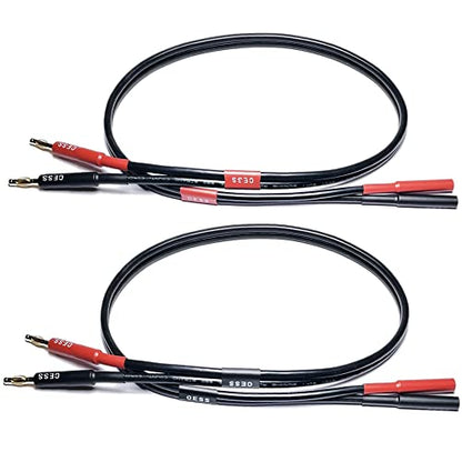 CNCESS Banana Male to Female Extension Cable, 2 ft, 2-Pack - size: 2 Feet