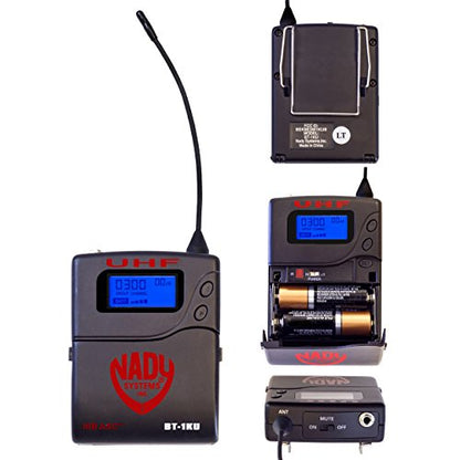 Nady W-1KU HM-10 Beige True Diversity 1000-Channel Professional UHF Headset Microphone Wireless System With Carrying Case - Autoscan - Automatic Transmitter Pairing -All Metal Construction - size: Single Transmitter, style: Headset Microphone (HM-10 Beige