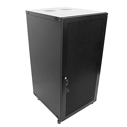 22U Wall Mount Network Server Cabinet Rack Enclosure Ventilated Door Lock 600mm Deep (22U)