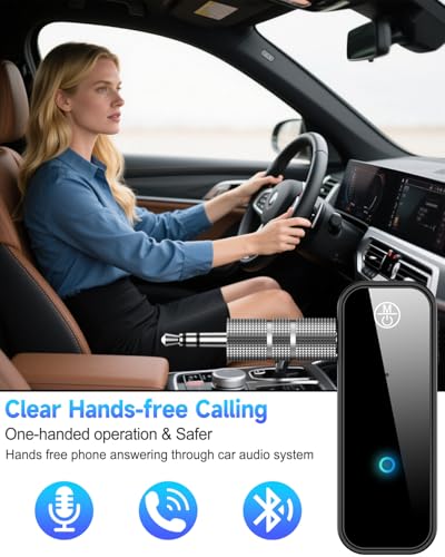 Bluetooth Wireless Audio Transmitter Adapter for AirPods/Headphones, Aux Bluetooth 5.4 Adapter for Car/Home Stereo, TV/Travel Flight, 2 in 1 Wireless Receiver Transmitter(with Aircraft, RCA and AUX) - style: D(Aircraft+AUX+RCA)