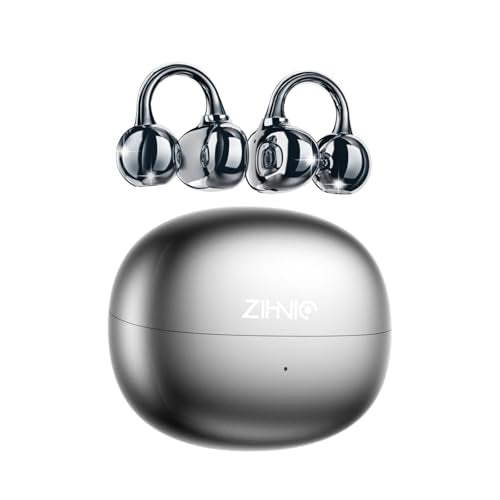 ZIHNIC S26 Wireless 4-Mode Translation Earphones - Real-Time Language Translation, Comfortable Ear Hooks, IPX5 Waterproof, Compatible with Phone, Android Phone-Black/Grey - color: black/grey